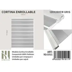 GENERICO - Cortina Roller Dia Y Noche 120X200 Cm