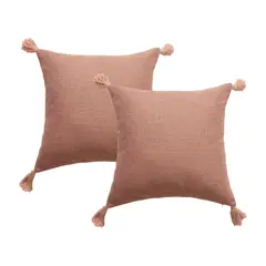 ATURE - Funda De Cojín De Sofá Para El Hogar Con Flecos, Juego De 2