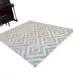 ANGELES DEL HOGAR - Alfombra Jacquard De Algodon 200X240 Cm