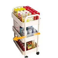 GENERICO - Carrito Organizador Con Ruedas Estante 3 Niveles