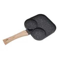 GENERICO - Sarten Antiadherente Con 3 Divisiones Negro