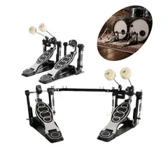 KUANGYE - Doble Pedal De Bombo Batería Jazz De Aleación De Aluminio Antideslizante Y Con Tensión Ajustable