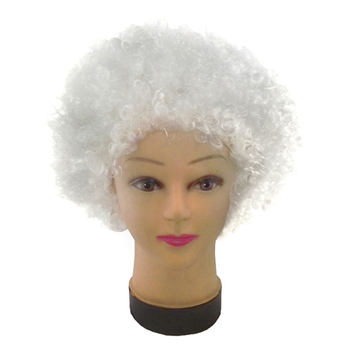 GENERICO - PELUCA AFRO 100GR BLANCO X1 UNI