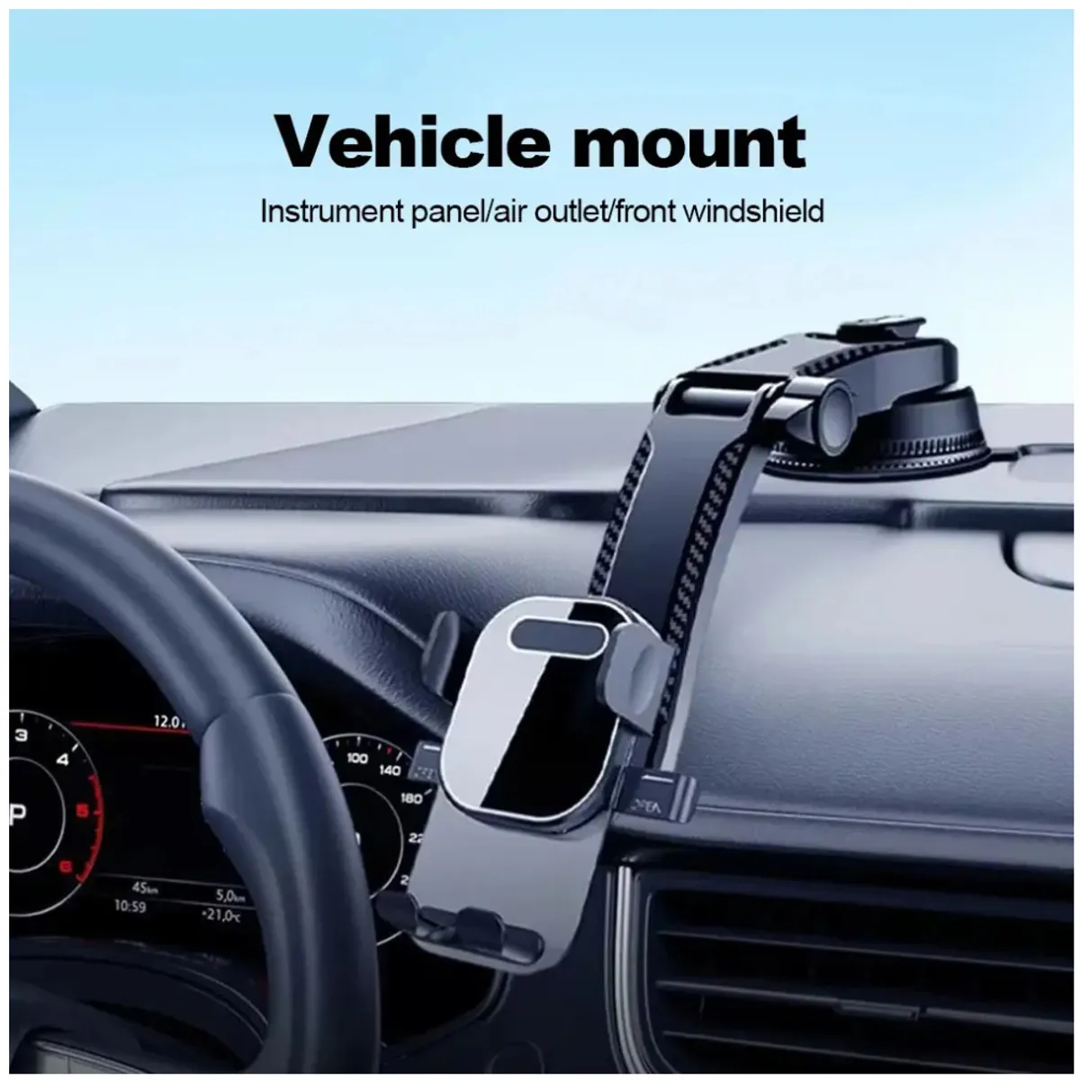 KUANGYE - Soporte Celular Para Auto 360° Con Ventosa Firme Tablero