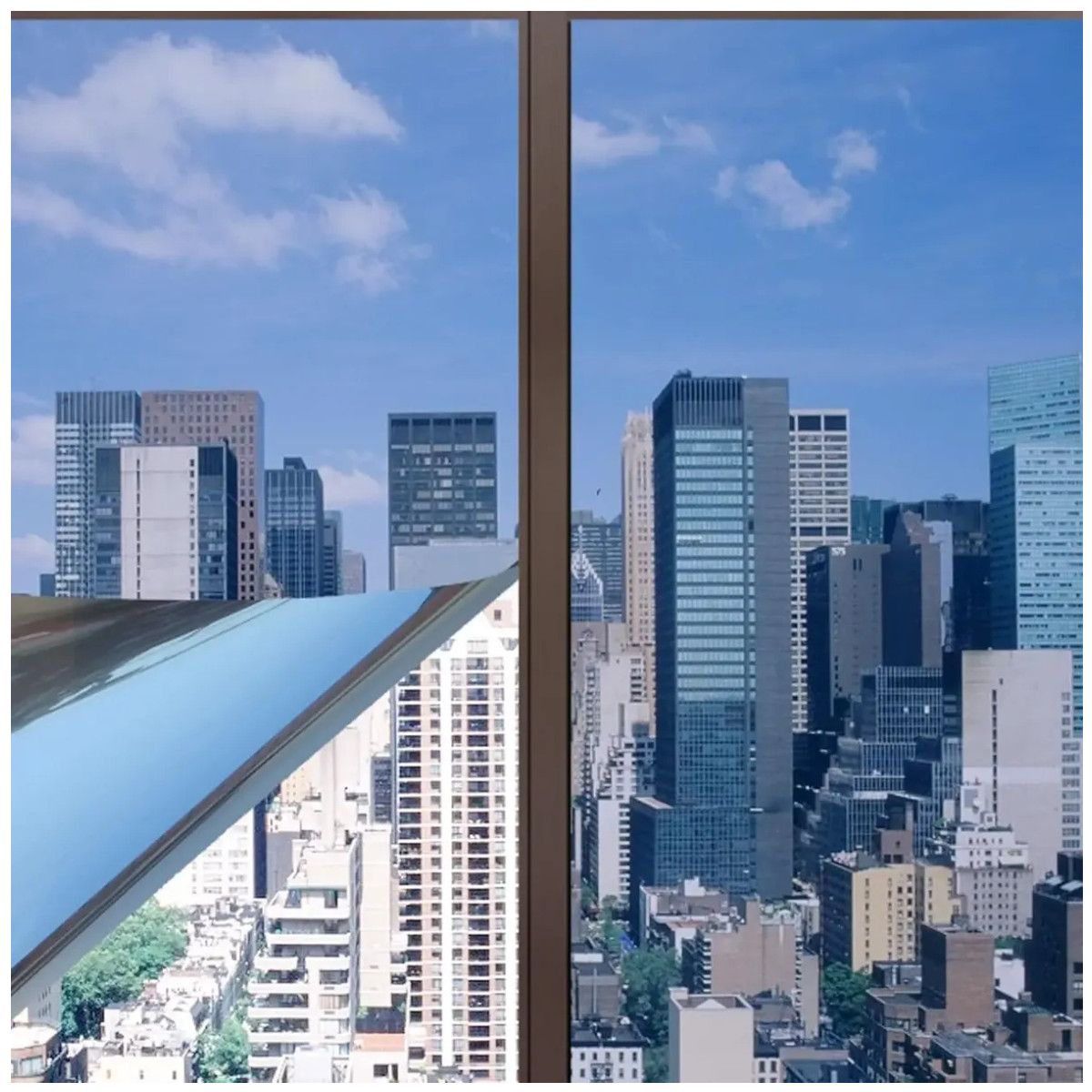 KUANGYE - Vinil Espejo Privacidad Papel Ventanas Pelicula Decorativo