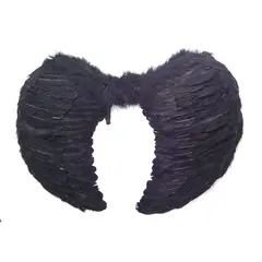GENERICO - ALAS ANGEL PLUMA NEGRO 80X60 CM X1 UNI