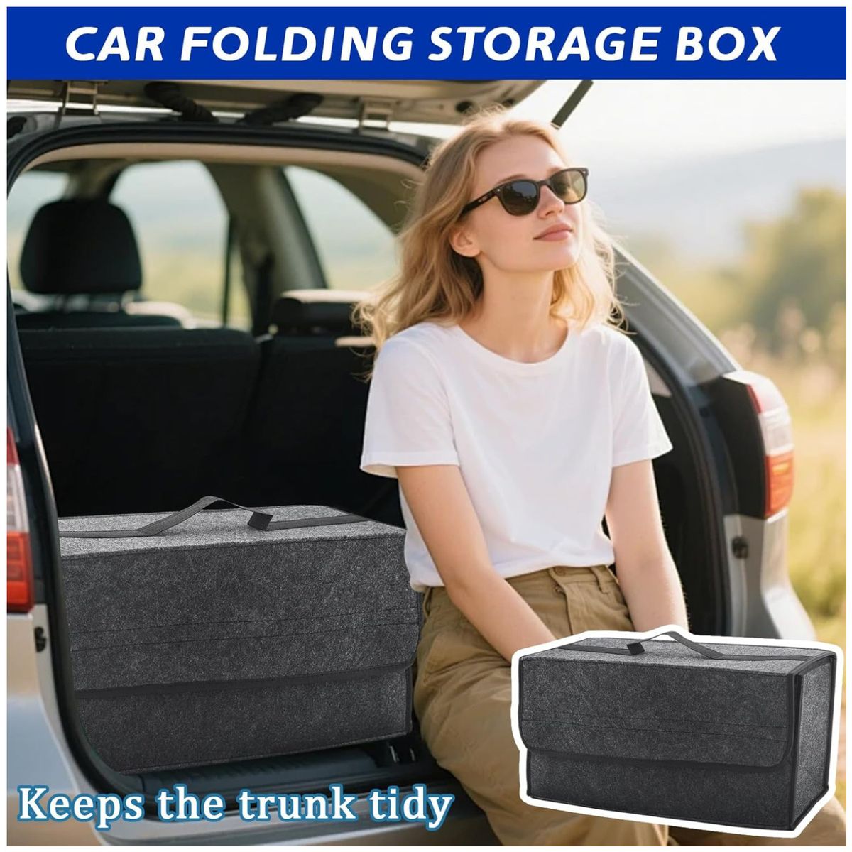 KUANGYE - Bolsa Maletin Organizador Alfombra Maletero Auto