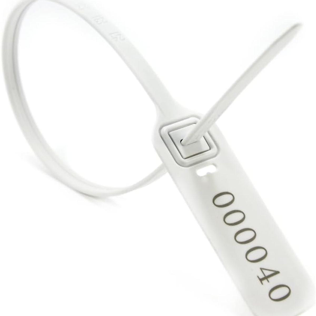 KUANGYE - Precinto Sello Seguridad 40cm Numerado 100 Unidades Blanco
