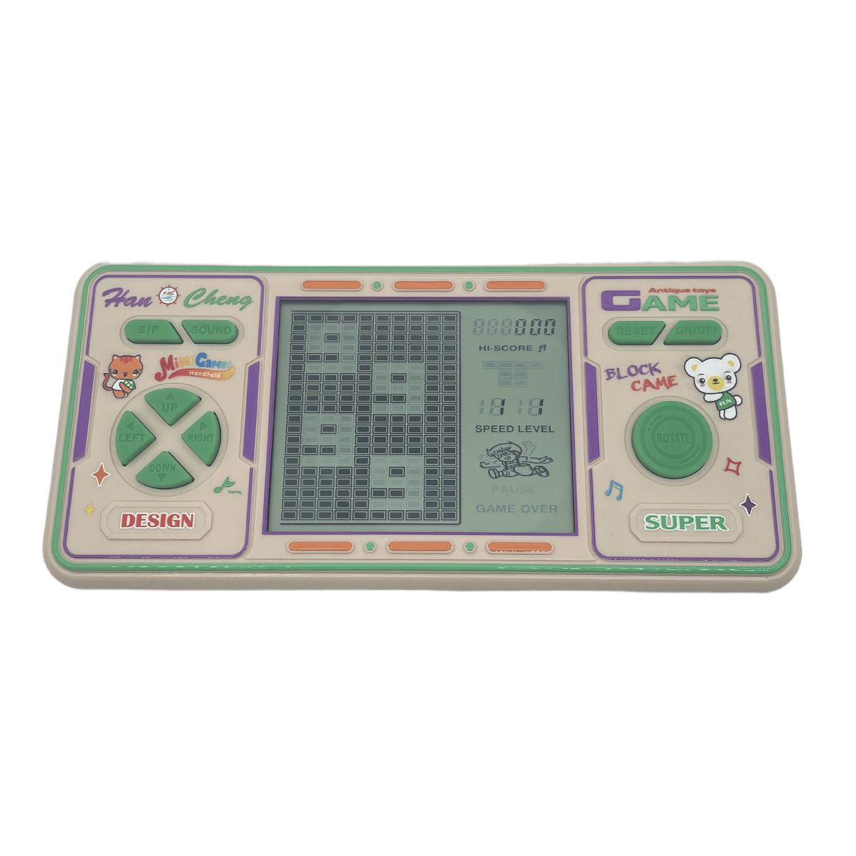 GENERICO - Consolas de videojuego Portátil de Tetris para Niños Juegos Clásicos