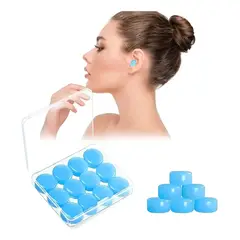 GENERICO - 12 Tapones De Silicona Moldeables Natación Ruido Dormir
