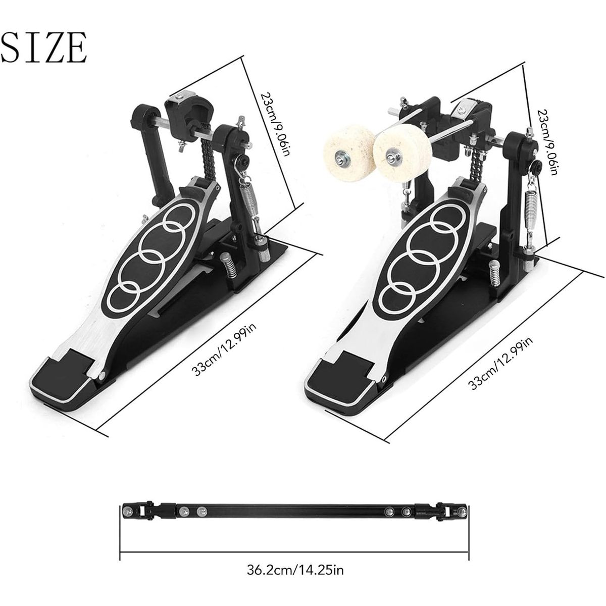 KUANGYE - Doble Pedal De Bombo Batería