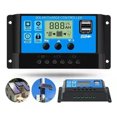 GENERICO - Regulador Carga Solar Digital 12v 24v 60a 2usb