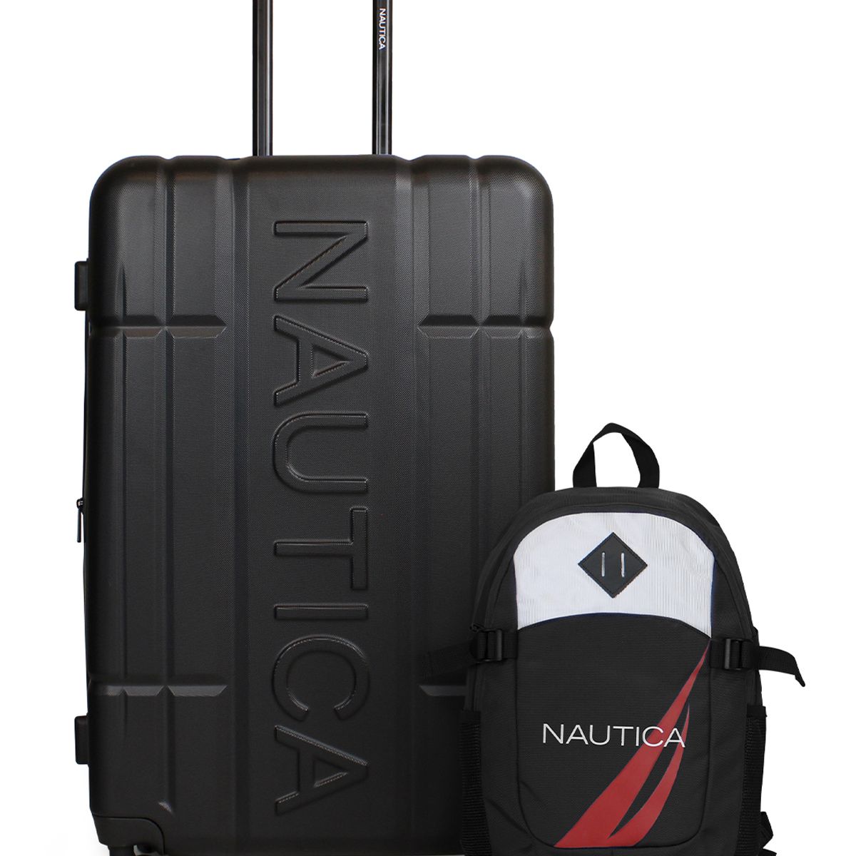 NAUTICA - Pack Maleta grande 23k Amsterdam negra + Mochila Atlas Nautica