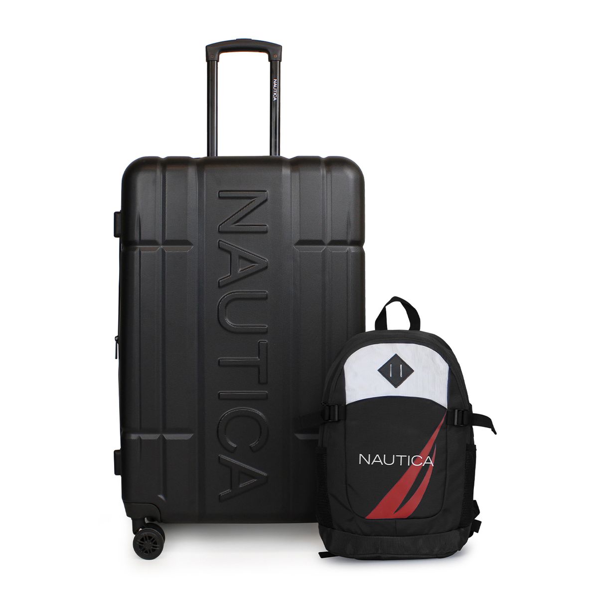 NAUTICA - Pack Maleta grande 23k Amsterdam negra + Mochila Atlas Nautica
