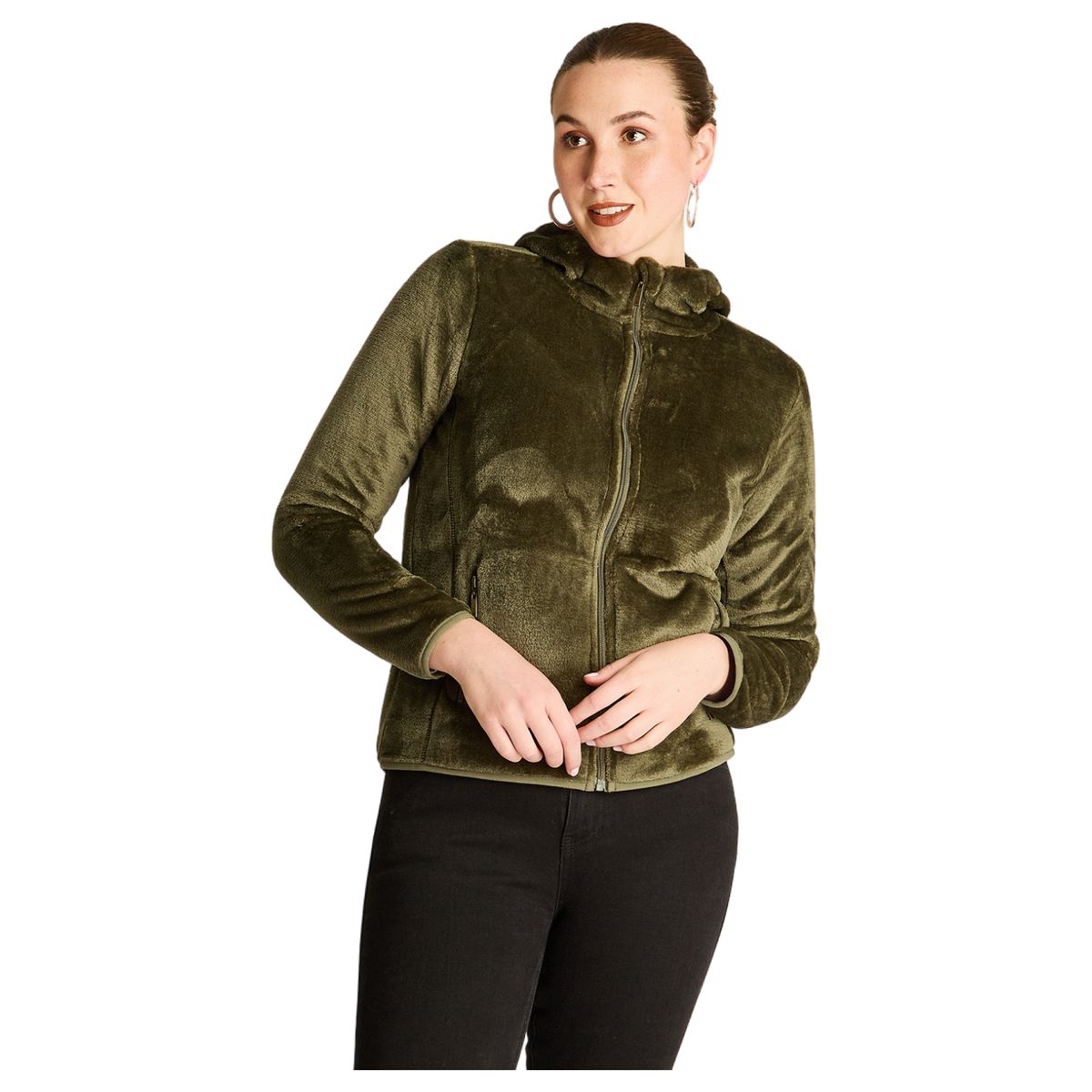 LORENZO DI PONTTI - Polerón Coral Fleece Mujer Verde