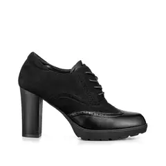 WEIDE - Botin Casual Dama Negro En Gamuza Vintage QBM10