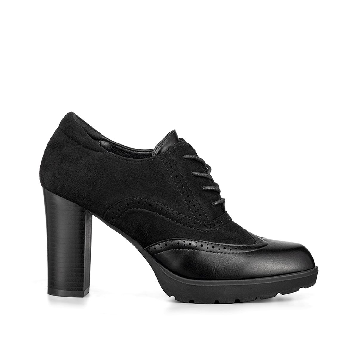 WEIDE - Botin Casual Dama Negro En Gamuza Vintage Weide QBM10
