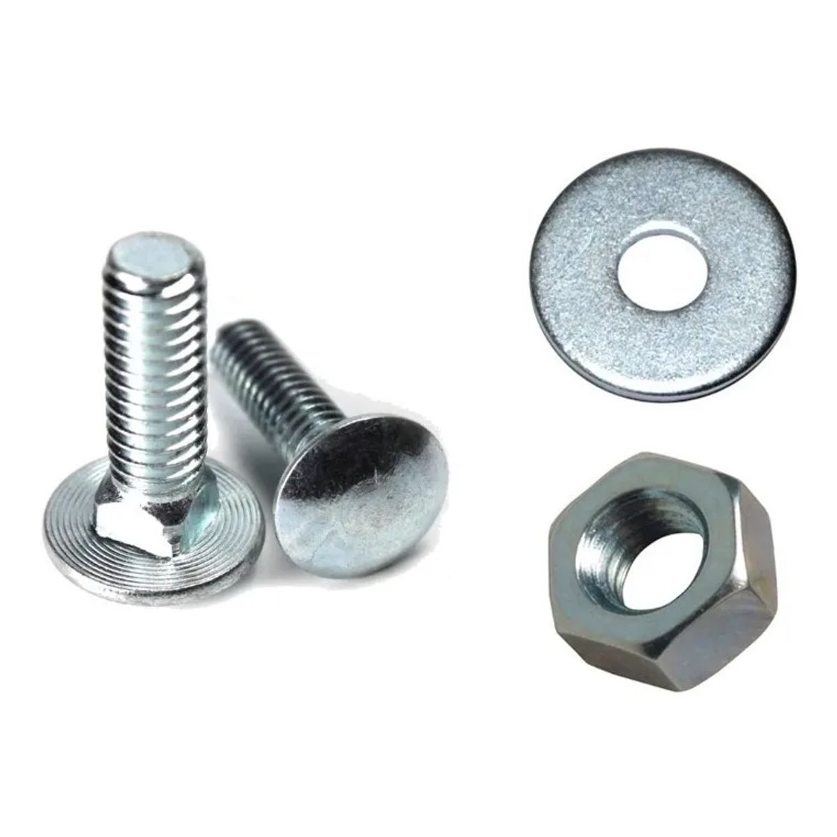 METALFER - Pack Perno Coche 14x2 + Tuerca + Golilla Clbra 100 Un
