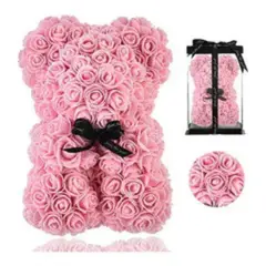 MOVI - OSO PÉTALOS DE ROSA SAN VALENTIN ROSADO.