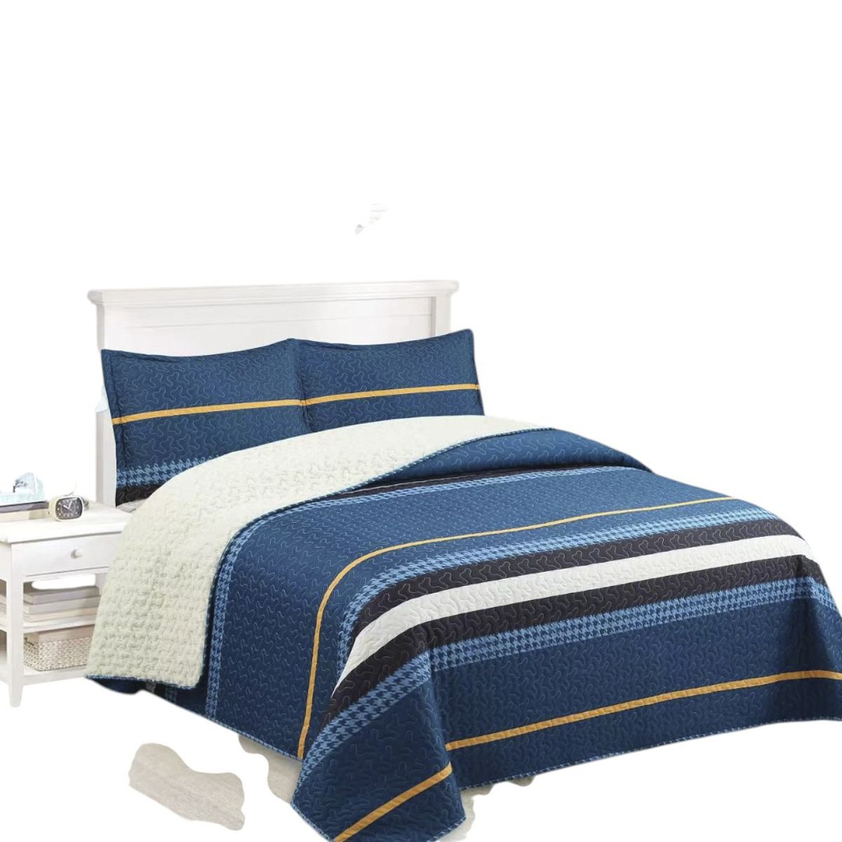 GENERICO - Cubrecama Quilt Con Chiporro Diseño 1.5