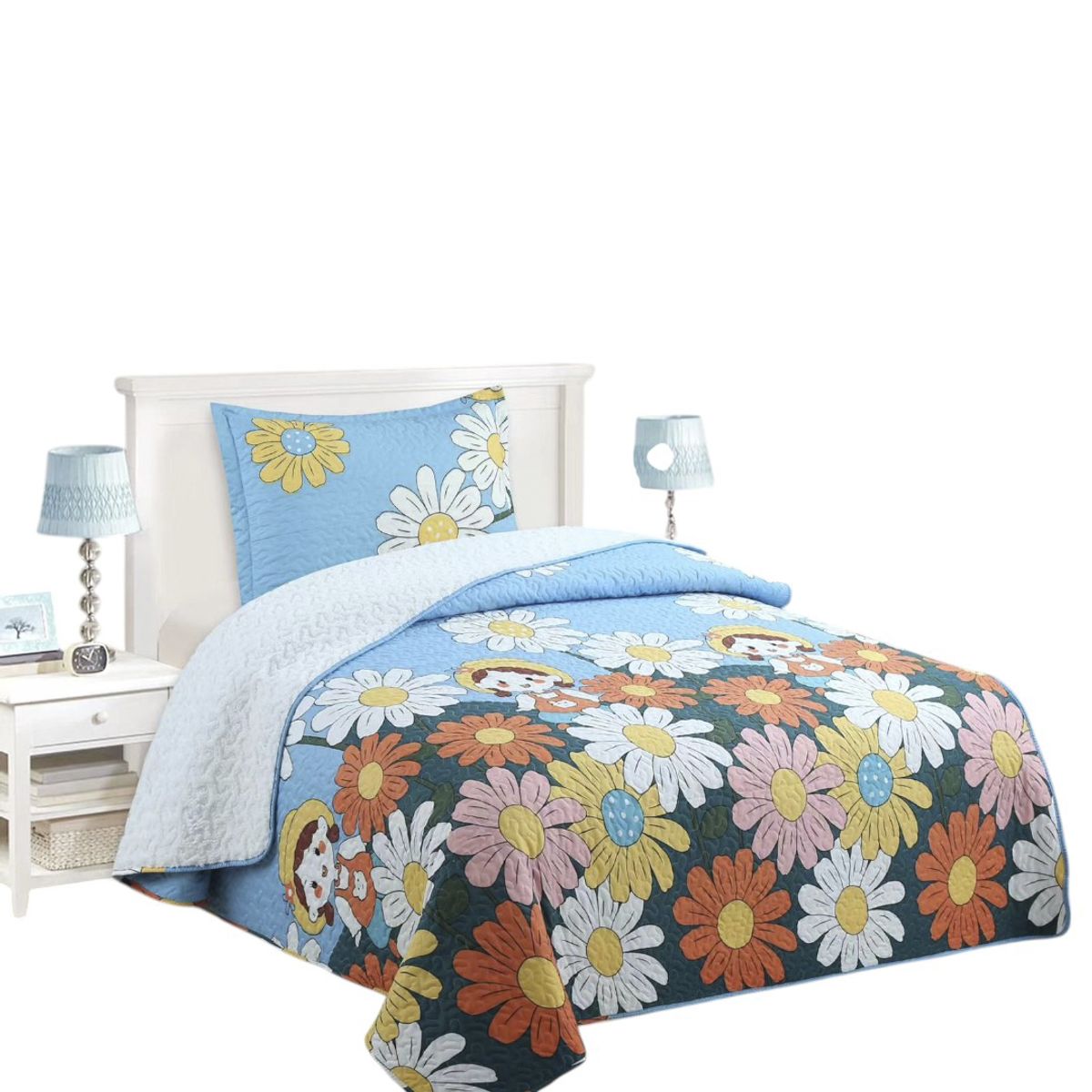GENERICO - Cubrecama Quilt Con Chiporro Diseño 1.5