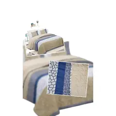 GENERICO - Cubrecama Quilt Con Chiporro Diseño 1.5