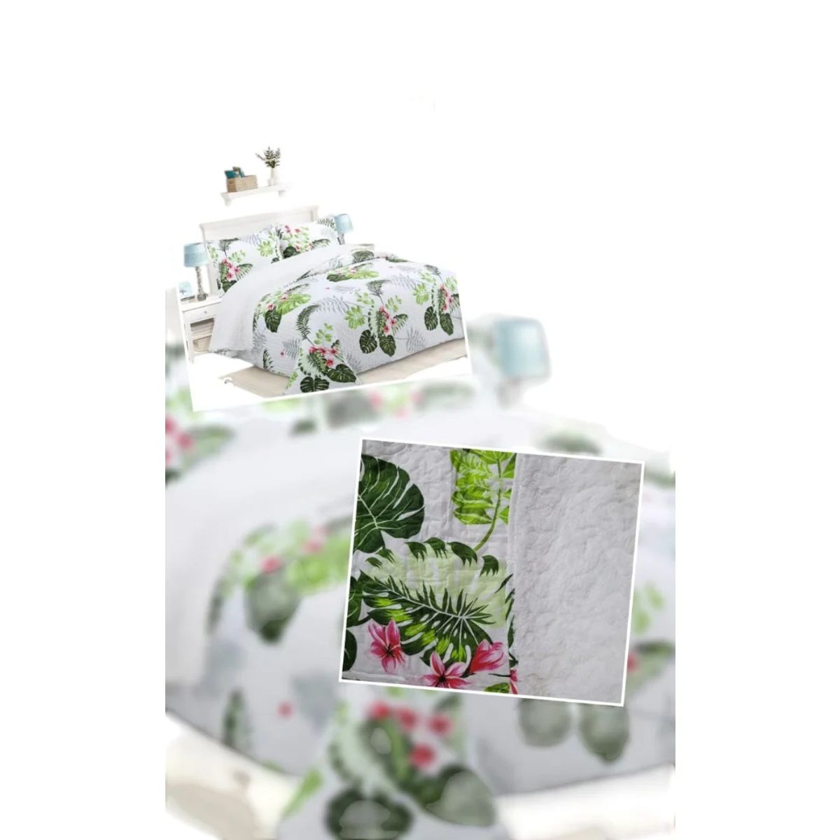 GENERICO - Cubrecama Quilt Con Chiporro Diseño 1.5