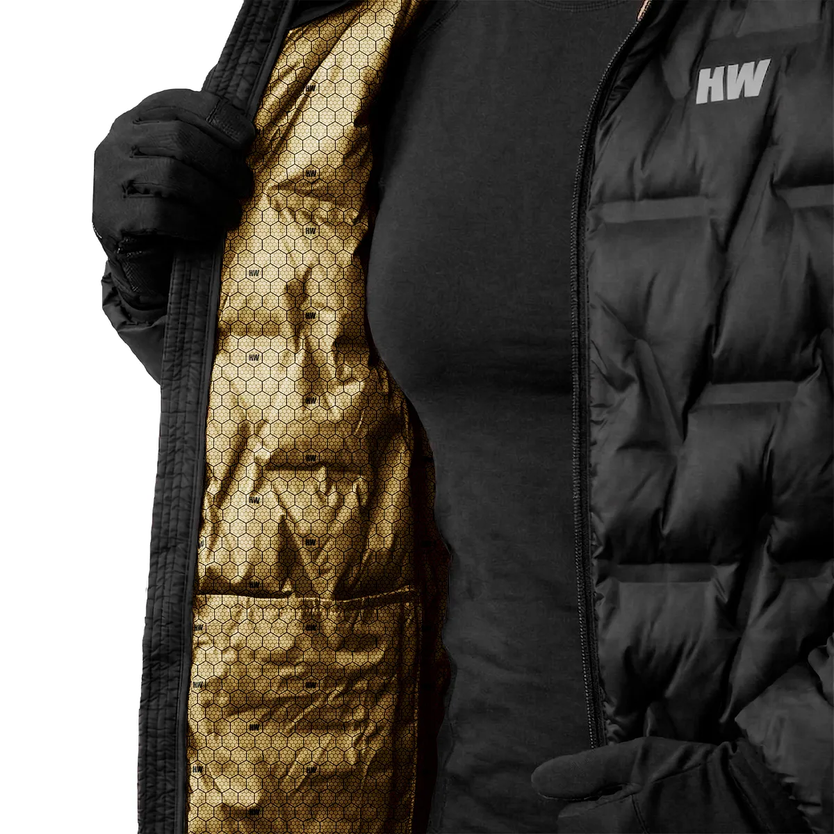HARDWORK - Parka Insulada HW Finlandia Mujer Black