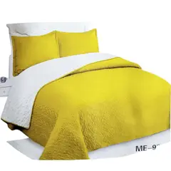 GENERICO - Cubrecama Quilt Con Chiporro Unicolor 2 Plazas