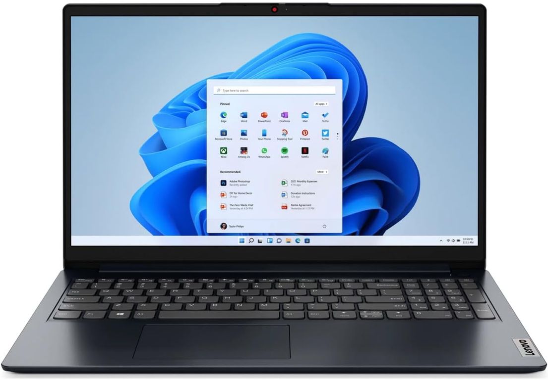 Notebook IdeaPad 1 15.6" Full HD AMD Ryzen 5 7520U 8GB Memory 256GB SSD WIN 11 Abyss Blue