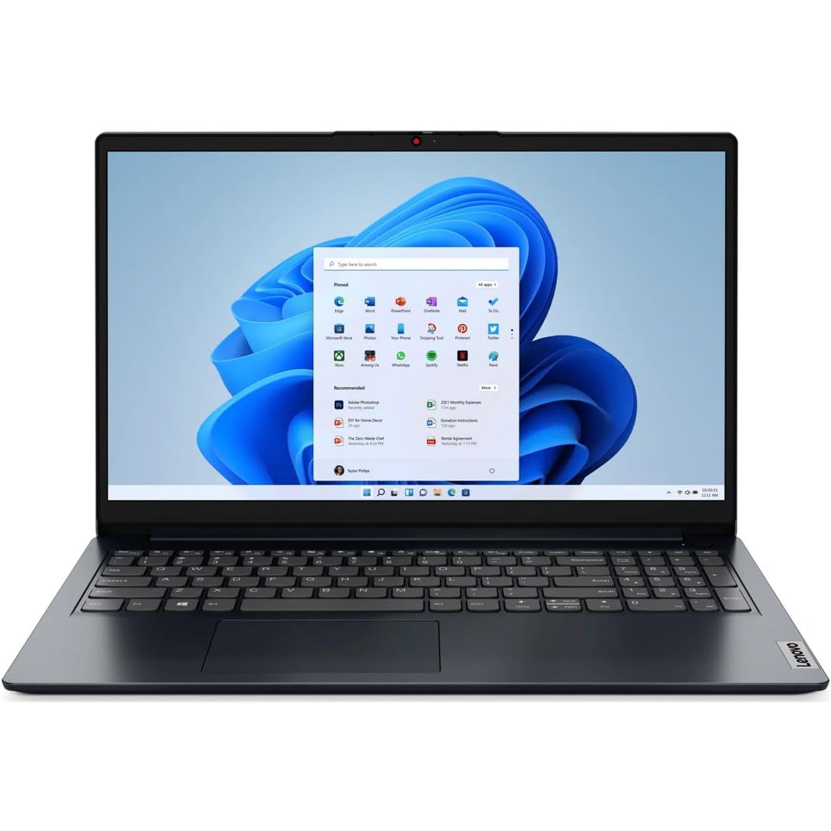 LENOVO - Notebook Lenovo IdeaPad 1 15.6" Full HD AMD Ryzen 5 7520U 8GB Memory 256GB SSD WIN 11 Abyss Blue