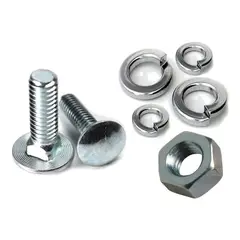 METALFER - Pack Perno Coche 14x2 + Tuerca + Golilla Presion 100 Un