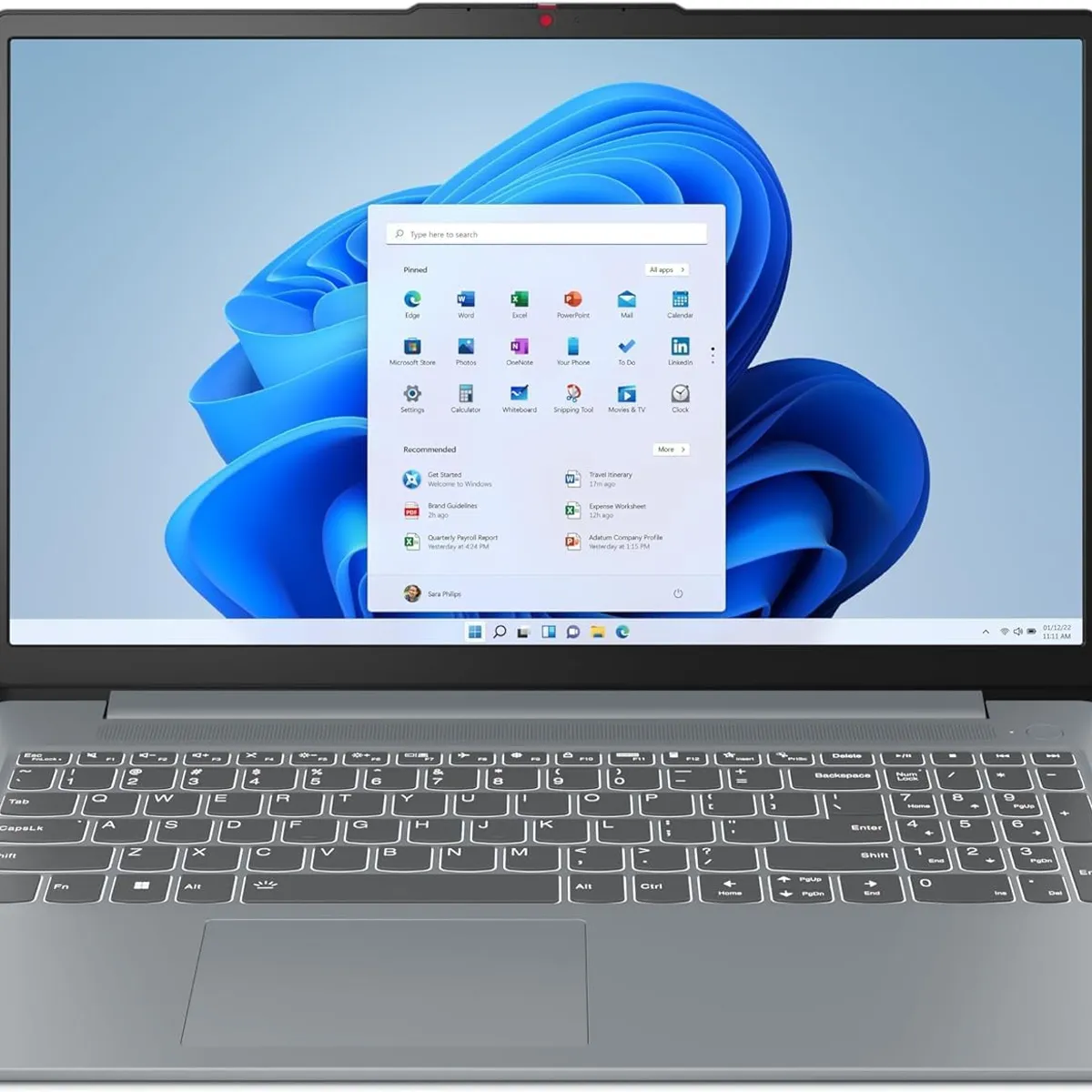 LENOVO - Notebook Lenovo IdeaPad Slim 3i 15.6" Laptop Intel Processor N100 4GB RAM 128 SSD Artic Grey