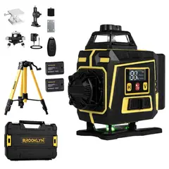 BROOKLYN - Nivel Laser Verde 16 Líneas Autonivelante + Tripode