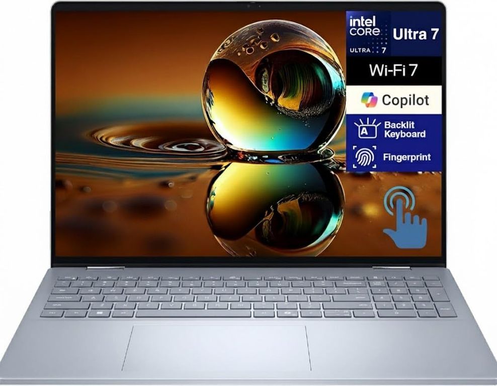 Notebook Copilot PC 16" 2K 2 in 1 Touchscreen Intel Core Ultra 7 256V 16GB 1TB Storage WIN 11