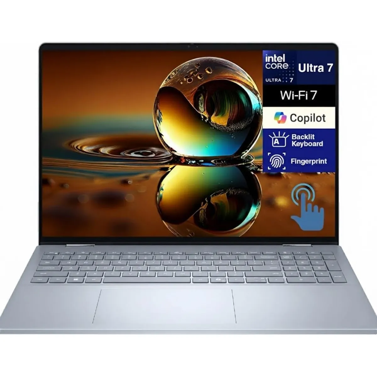 DELL - Notebook Dell Copilot PC 16" 2K 2 in 1 Touchscreen Intel Core Ultra 7 256V 16GB 1TB Storage WIN 11