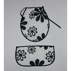 GENTILE - Accesorio baño diseño flor negra