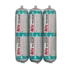 AKFIX - Pack 3 Sellador Poliuretano P635 Blanco Juntas Muros