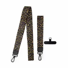 GENERICO - Strap lanyard para celular- llaves - credenciales 110 - Negro - talla unica