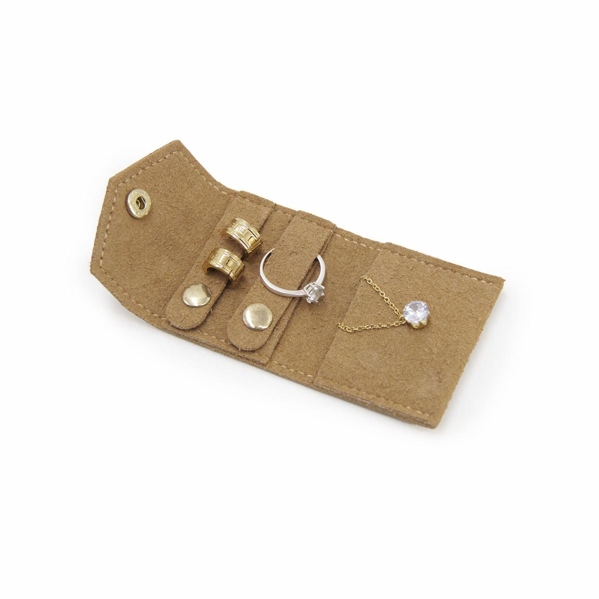 GENERICO - Mini Joyero Compacto Portatil Estuche Organizador Joyas Aros Accesorios
