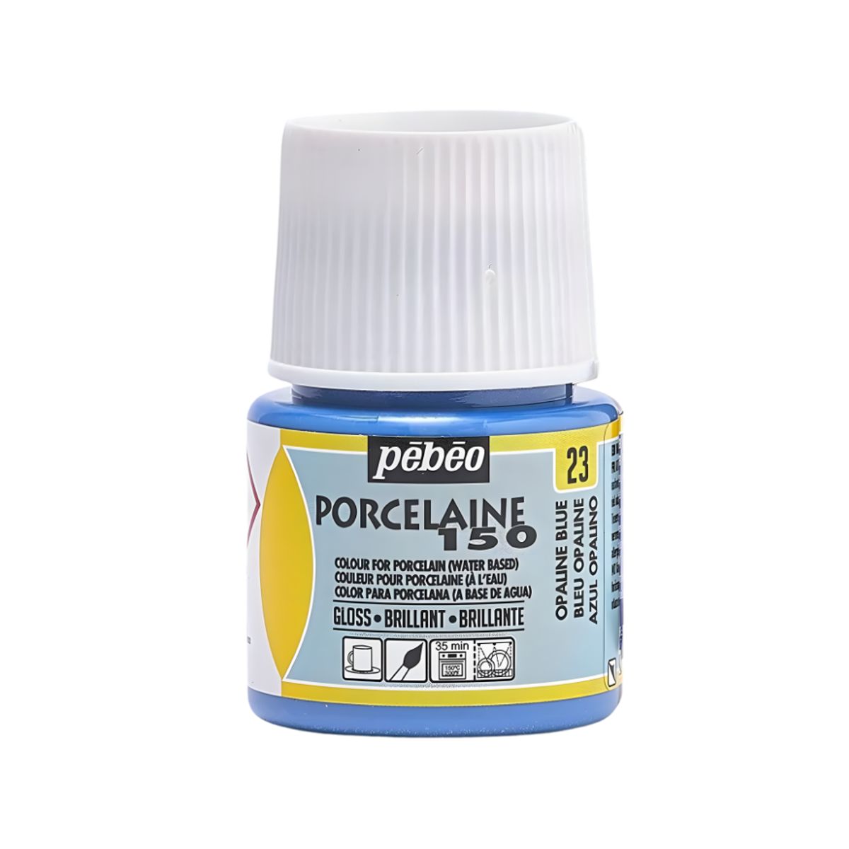 PEBEO - Pintura Porcelana Loza Pebeo Porcelaine 150 Azul Opalino 45ml