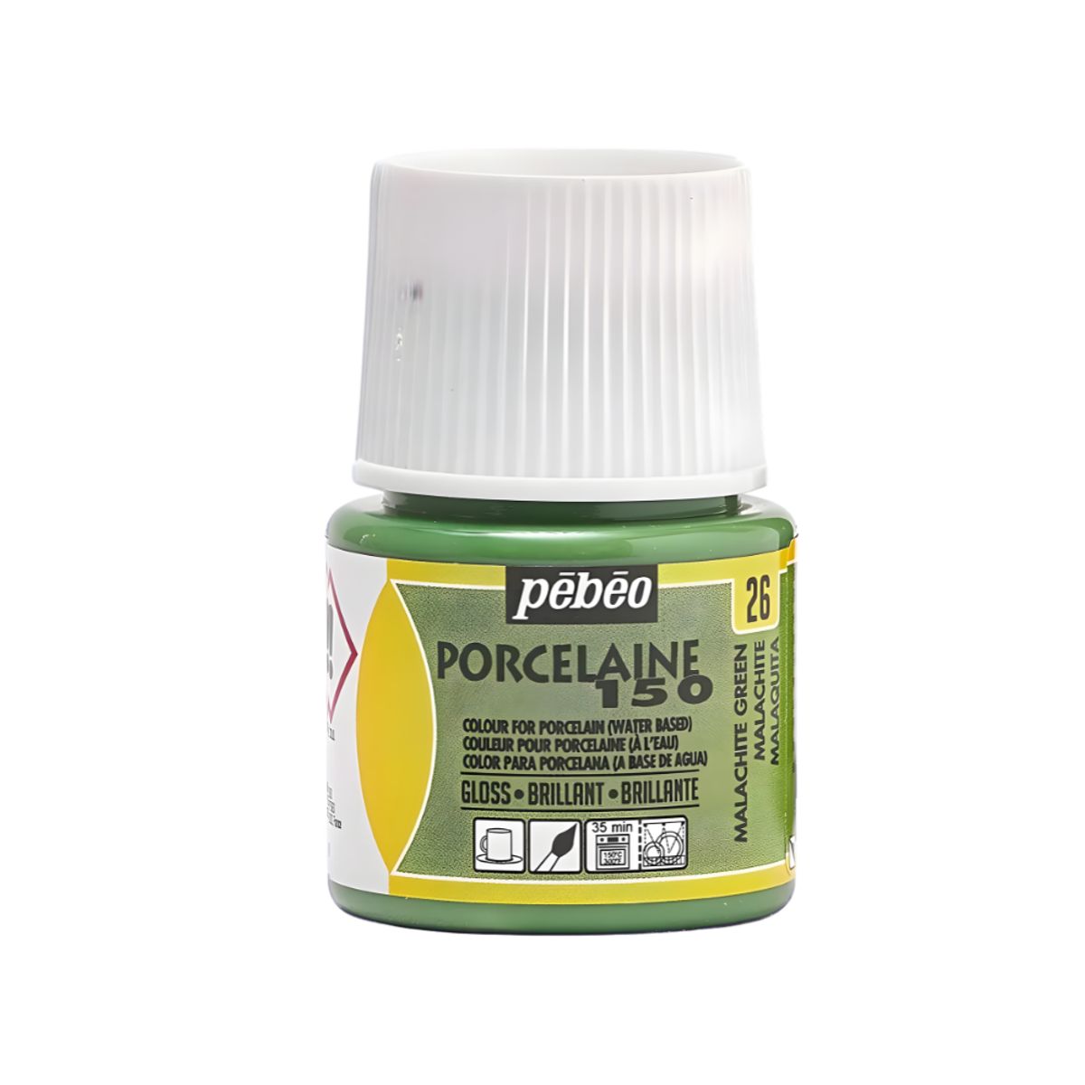 PEBEO - Pintura Porcelana Loza Pebeo Porcelaine 150 Verde Malaquita 45ml