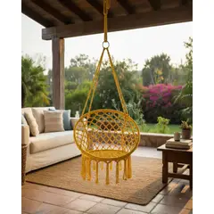 GENERICO - Silla Hamaca Colgante Terraza Y Jardin Calidad Premium Sin Cojines