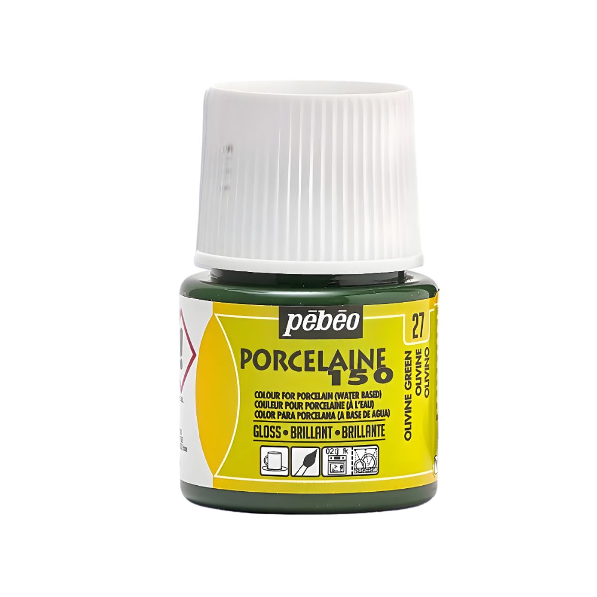 PEBEO - Pintura Porcelana Loza Pebeo Porcelaine 150 Verde Olivino 45ml