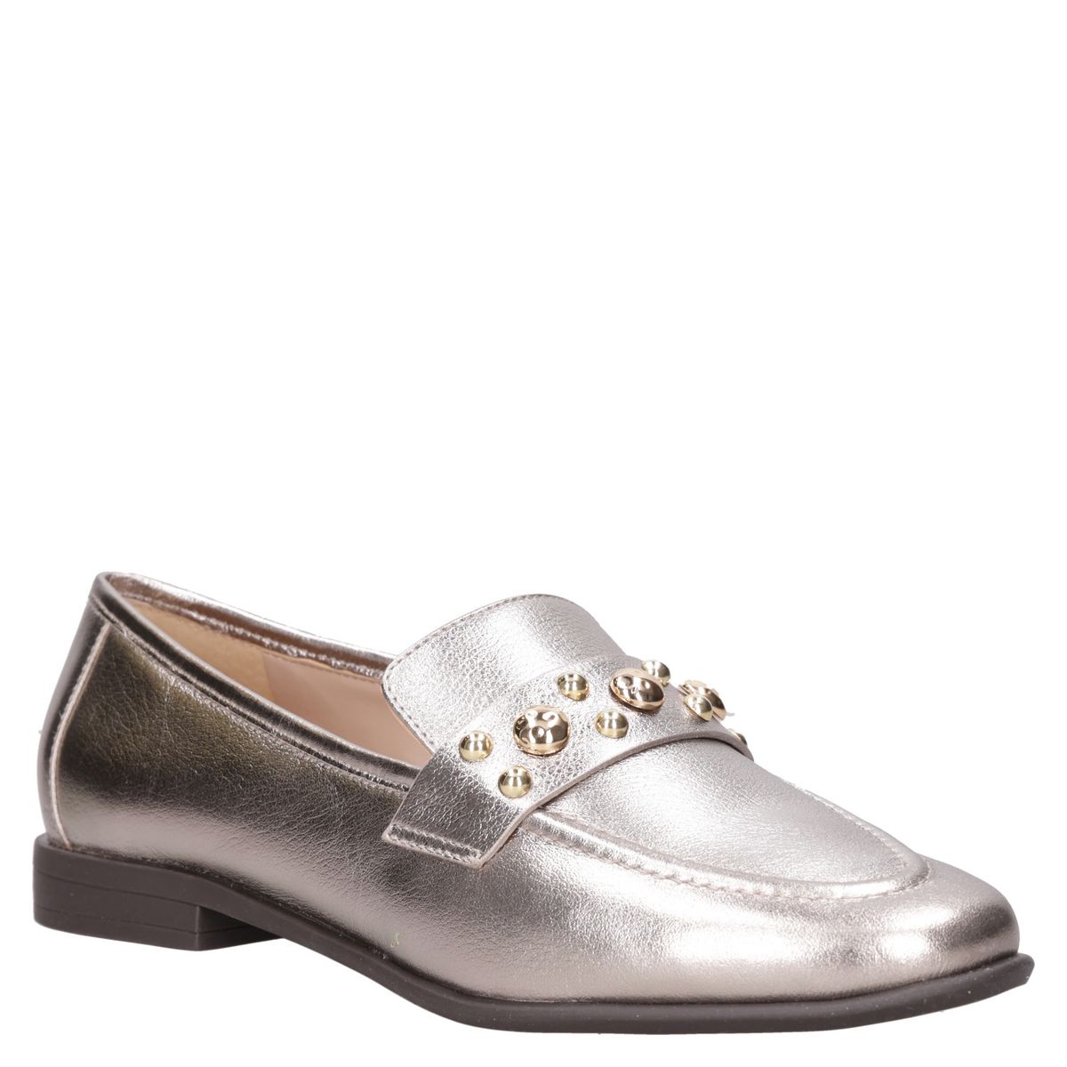 MINGO - Mocasín Mujer Formal Dorado Mingo