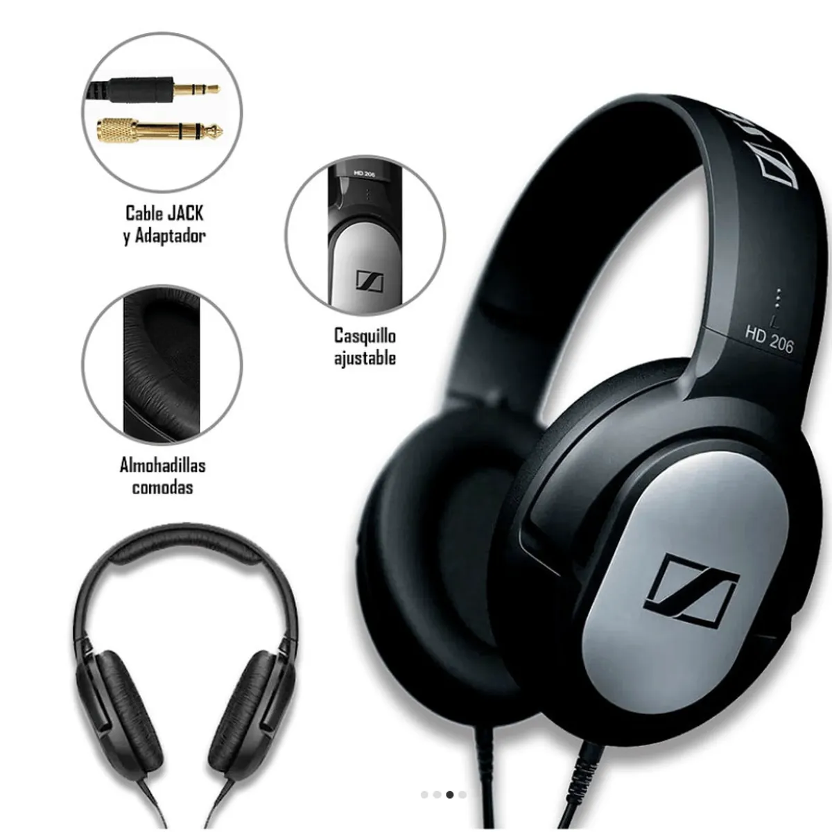 SENNHEISER - Audífonos profesionales SENNHEISER HD-206