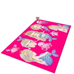 ANGELES DEL HOGAR - Alfombra Infantil Tiernos Diseños Decorativos 120x180cm