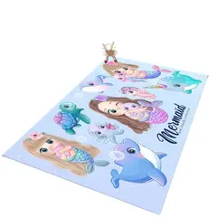 ANGELES DEL HOGAR - Alfombra Infantil Tiernos Diseños Decorativos 120x180cm