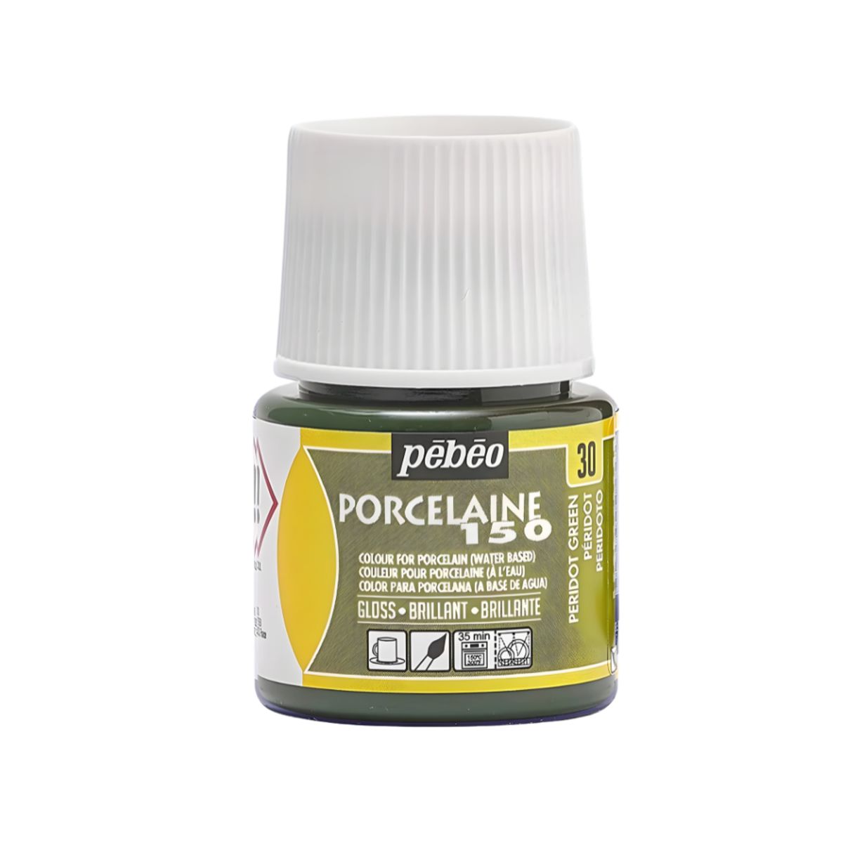 PEBEO - Pintura Porcelana Loza Pebeo Porcelaine 150 Verde Peridoto 45ml
