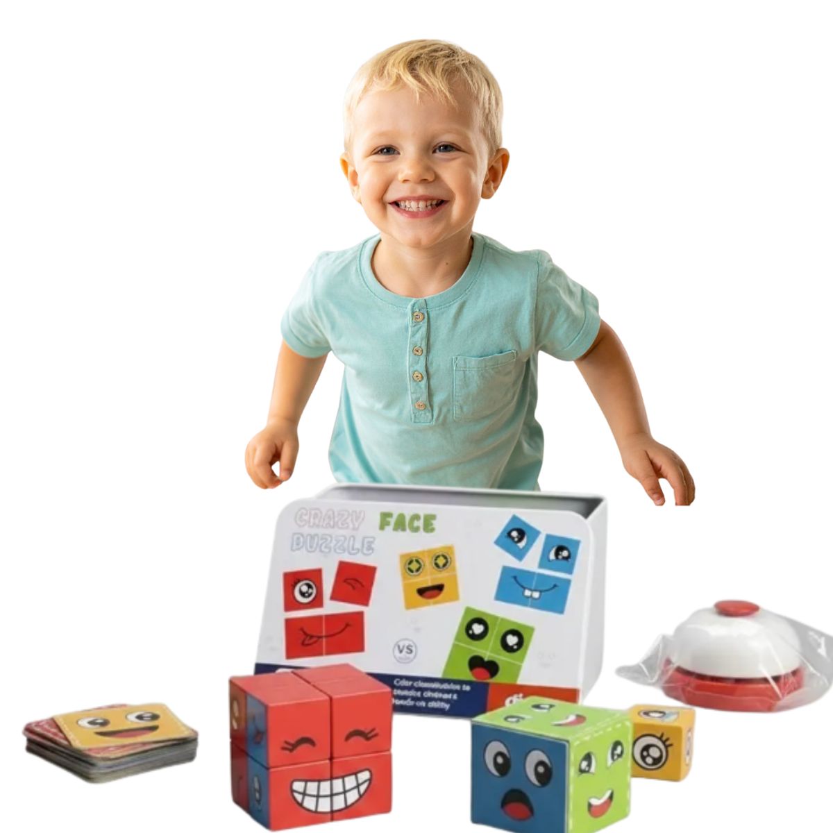 GENERICO - Face Change Juego De Mesa Didáctico Montessori Niños Niñas